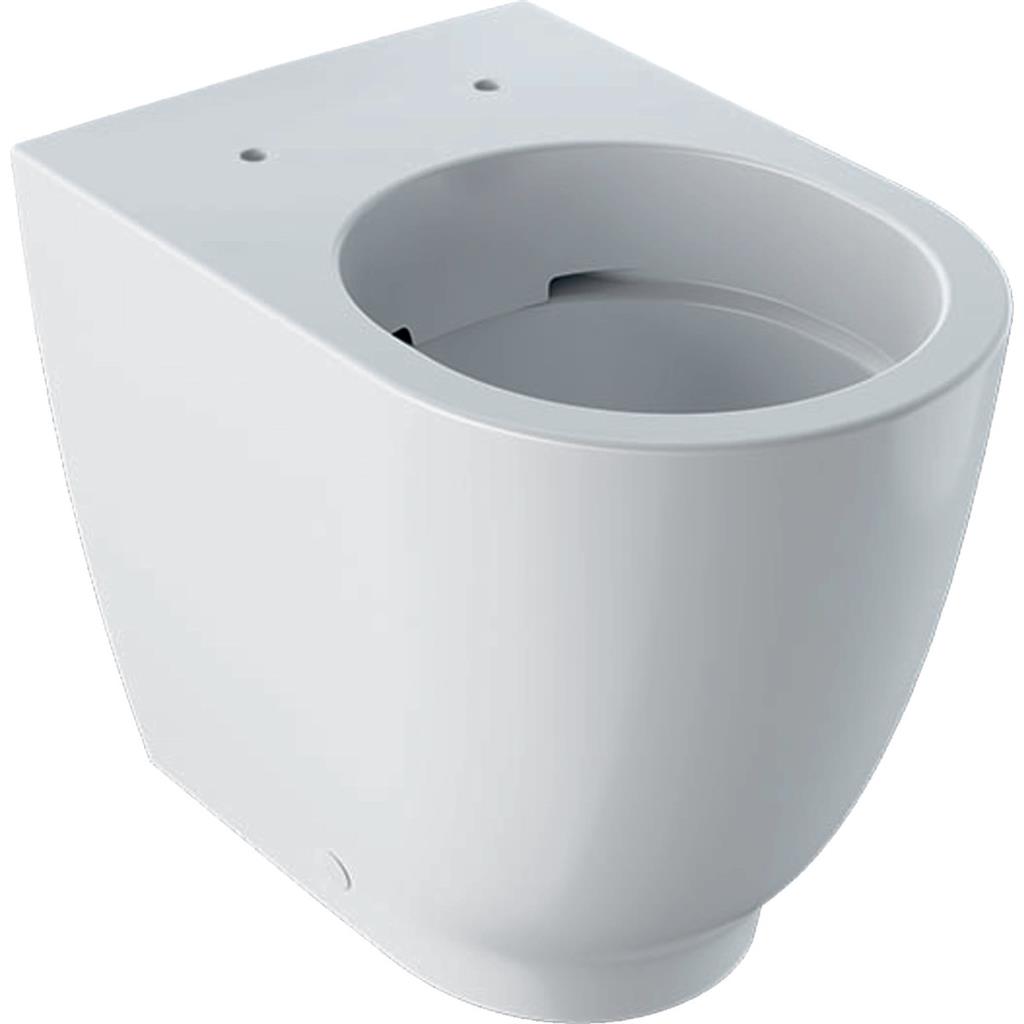 Geberit Acanto álló WC, mélyöblítésű, magasított, falhoz illeszkedő, zárt forma, Rimfree, 51cm