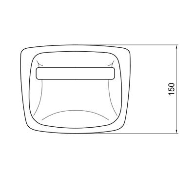Alföldi Bázis WC-papírtartó csavarozható 4627 0001