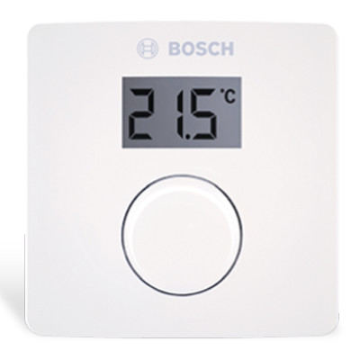 Bosch CR10 szobatermosztát, vezetékes,  mechanikus,  LCD kijelzővel