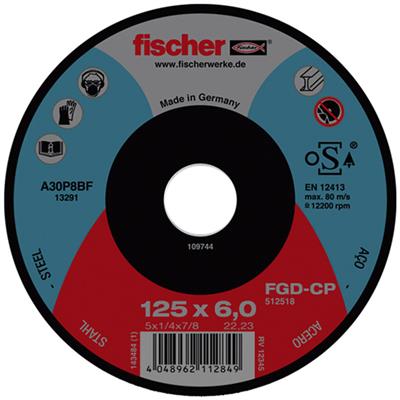Fischer csiszolókorong 125x6x22,23 FGD-CP