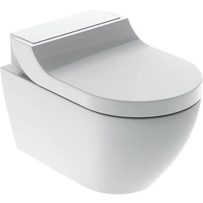 Geberit Aquaclean Tuma Classic komplett higiéniai berendezés, Alpin fehér akril dekolap, fali WC