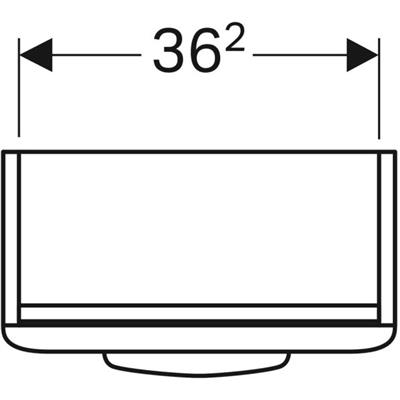 Geberit Selnova alsószekrény kézmosóhoz 1 ajtóval 39,6x55,7x22,6 cm, fehér - kifutó
