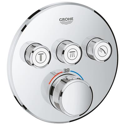 Grohe Grohtherm SmartControl termosztatikus kezelő 3 fogyasztóhoz, falsík mögötti szereléshez