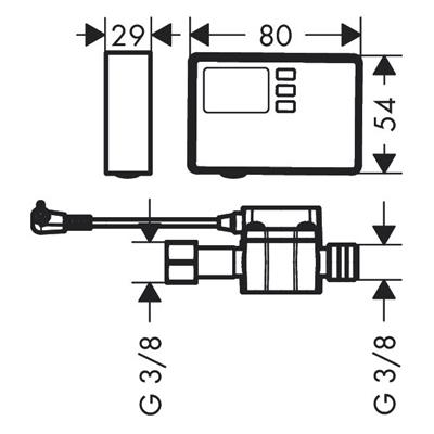 Hansgrohe Aqittura M91 F23 áramlásmérő 