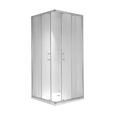Jika Cubito Pure 80 zuhanykabin, szögletes, ezüst/arctic dekor, 78x195 cm