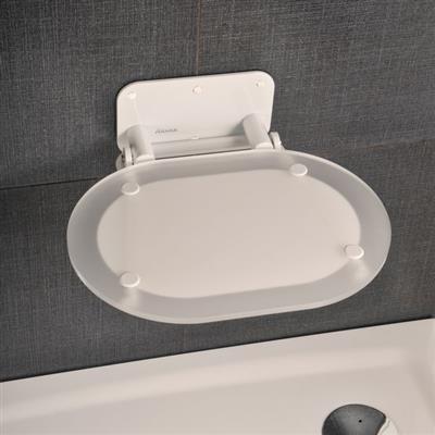 Ravak OVO chrome zuhanykabin ülőke clear/fehér
