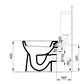 Alföldi Bázis WC csésze hátsó kifolyású, laposöblítésű + Easyplus 4030 00R1