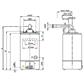 Ariston S/SGA BF X 120 EE gázüzemű vízmelegítő, parapetes, 120 literes (3211034)