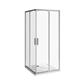 Jika Nion 90 zuhanykabin, szögletes, ezüst/átlátszó üveg, 88x195 cm