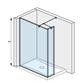 Jika Cubito Pure 120 üvegfal oldalfalhoz, rövid üvegfallal, sarok profillal, 120x200 cm