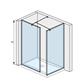 Jika Cubito Pure Walk-in zuhanykabin, sarok, ezüst/átlátszó üveg, 80x80 cm