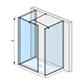 Jika Cubito Pure Walk-in zuhanykabin, hátfalhoz, ezüst/átlátszó üveg, 79,5x80 cm