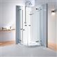 Kolo Next íves zuhanykabin 90cm átlátszó/króm/mf.ezüst