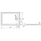 Radaway Doros F zuhanytálca 100x80 cm akril, lapos, 90 szifonnal(ST620) (cikkszám: SDRF1080-01)