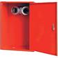 Tűzcsapszekrény piros S2b száraz, betáp, 4" gyűjtő, 2db B kupak, ÜRES